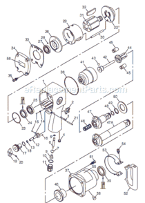 Page A Diagram and Parts List for CP893 T024272 Chicago Pneumatic Wrench
